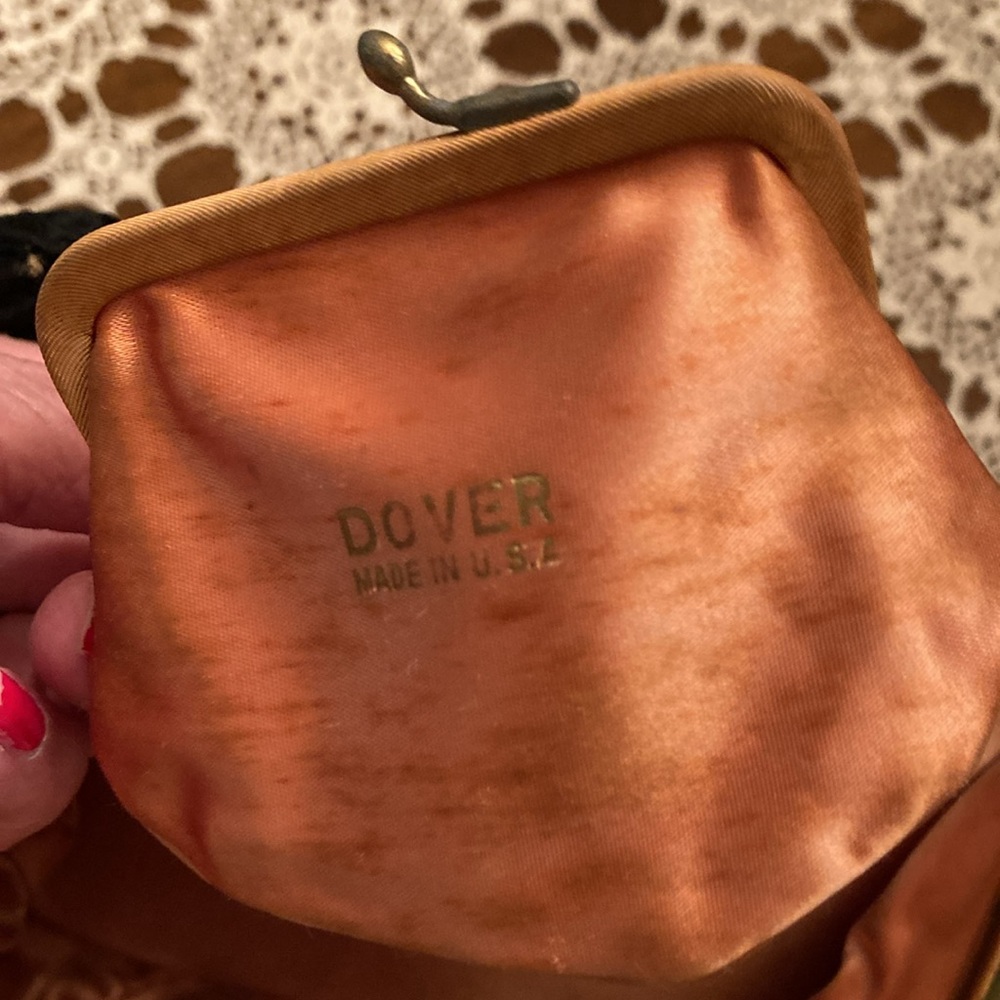 1930s Black Velvet Purse - Picture 5 of 11